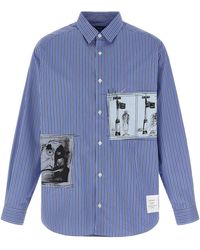 Comme Des GarÃ§ons Homme - Patch Striped Shirt - Lyst
