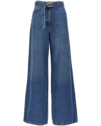 Twin Set - Jeans Mit Logoschnalle - Lyst