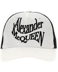 Alexander McQueen - 'warped Logo' Baseball Cap - Lyst