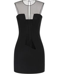 Nensi Dojaka - Tulle Insert Dress - Lyst