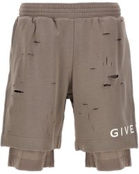 Givenchy - Bermuda-Shorts Mit Destroyed-Effekt - Lyst