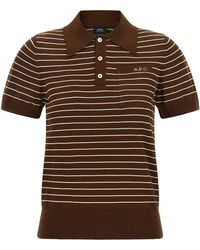 A.P.C. - 'aline' Polo Shirt - Lyst
