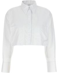 Pinko - 'pergusa' Cropped Shirt - Lyst
