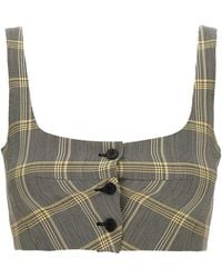 Marni - Top Cropped Check - Lyst