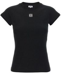 Loewe - Anagram Embroidery T-Shirt - Lyst
