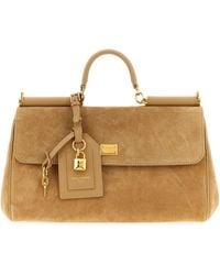 Dolce & Gabbana - Medium 'My Sicily' Suede Top-Handle Bag - Lyst