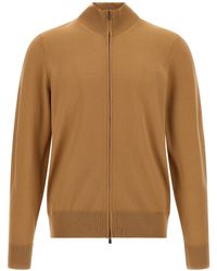 BOSS - Shaved Knit Cardigan - Lyst