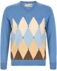 Ballantyne - 'classic Diamond' Intarsia Sweater - Lyst
