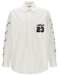 Off-White c/o Virgil Abloh - Camicia '23 Logo Heavycoat' - Lyst