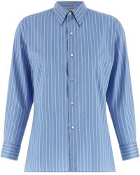 AURALEE - Cotton And Silk Shirt - Lyst