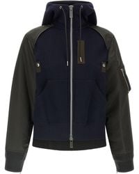 Sacai - Hybrid Hoodie Bomber Details - Lyst