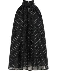 ROTATE BIRGER CHRISTENSEN - Halterneck Bow Top - Lyst