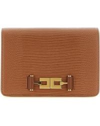 Elisabetta Franchi - Lizard Print Crossbody Bag - Lyst