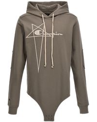Rick Owens - Champion X Hooded Bodysuit - Lyst