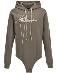 Rick Owens - Champion X Hooded Bodysuit - Lyst