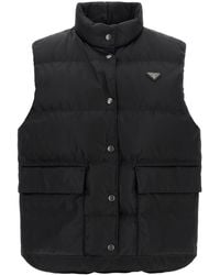 Prada - 're-nylon' Padded Vest - Lyst