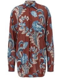 Etro - Floral Foliage Shirt - Lyst