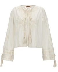Twin Set - Embroidery Blouse - Lyst