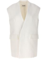 Jil Sander - Oversize Tailored Vest - Lyst