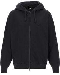 Y-3 - ' Brushed Terry Zip' Hoodie - Lyst
