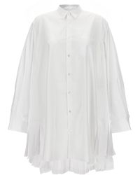 Junya Watanabe - Pleated Shirt Dress - Lyst