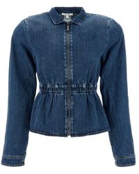 Nensi Dojaka - Giacca 'Peplum bomber' - Lyst