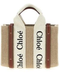 Chloé - Borsa in pelle lino lino - Lyst