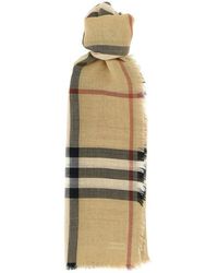 Burberry - Check Reversible Scarf Sciarpe-Uomo - Lyst