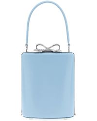 Self-Portrait - 'blue Leather Bag' Handbag - Lyst