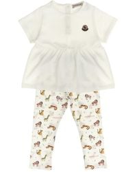 Moncler - Animal Print T-shirt + Leggings Set - Lyst