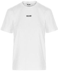 MSGM T-shirt logo - Bianco