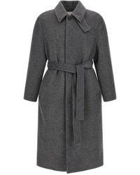 DUNST - Grauer 'Mac' Mantel - Lyst
