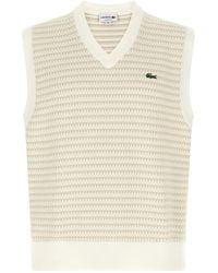 Lacoste - Knit Vest - Lyst