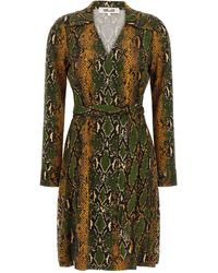 Diane von Furstenberg - Printed 'New Jeanne' Silk Wrap Dress - Lyst