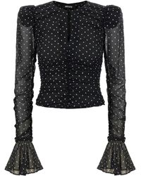 ROTATE BIRGER CHRISTENSEN - 'chiffon Ruched' Blouse - Lyst