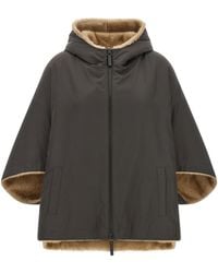Lou Andrea - Reversible Cape With Hood - Lyst