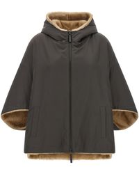 Lou Andrea - Reversible Cape With Hood - Lyst
