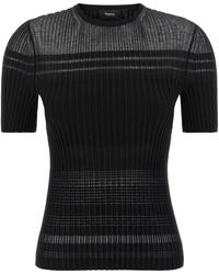 Theory - Ribbed T-shirt - Lyst