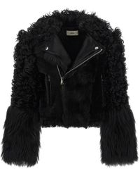 Fendi - 'Blouson' Biker Jacket - Lyst