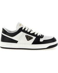 Prada - Sneaker With Enamel Triangle Logo - Lyst