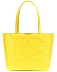 Dolce & Gabbana - Kleine Schopper-Tasche Mit Logo - Lyst