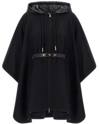 Moncler - Two-material Cape - Lyst