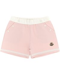 Moncler - Cotton Viscose Bermuda Shorts - Lyst