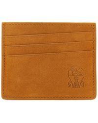 Brunello Cucinelli - Suede Card Holder - Lyst