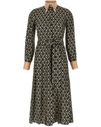 Valentino Garavani - 'toute La V' Midi Dress - Lyst
