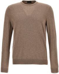Zanone - Cotton Crepe Sweater - Lyst