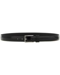 ZERBINI CLAUDIO - Brushed Leather Belt - Lyst