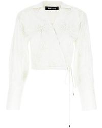 ROTATE BIRGER CHRISTENSEN - 'wrap Cotton' Shirt - Lyst