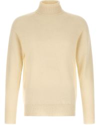 Ma'ry'ya - High Neck Sweater With Slits - Lyst