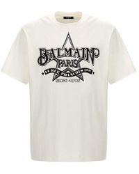 Balmain - ' Star' T-shirt - Lyst
